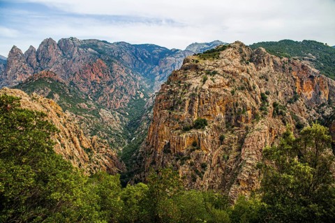 Spelunca Gorge on the west side of the Col de Vergio