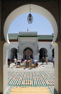 Entrance to the Cairouine Mosque with Purification Fountain