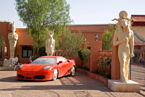 Atlas Film Studio in Ouarzazate with sets