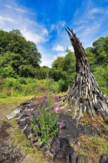 Charcoal sculpture