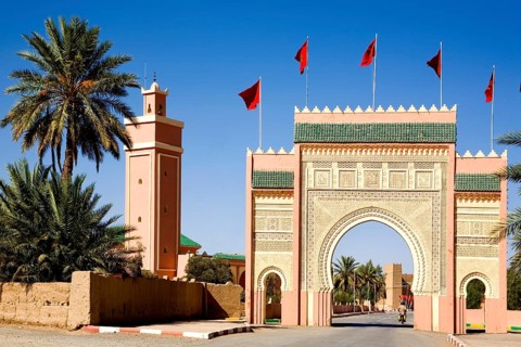 City gate of the desert city of Rissani
