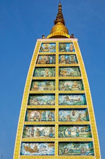 Replica of the Mahabodhi Temple