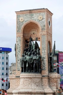 Mustafa Kemal Atatuerk with comrades-in-arms