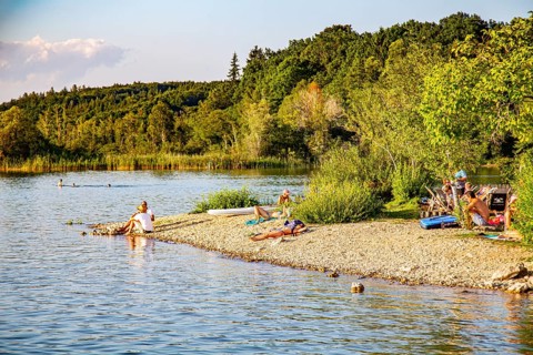 Gravel beach at Kleines Seehaus
