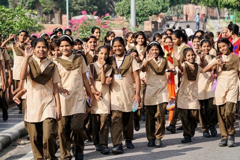 School trip of a girls' class in Jodhpur