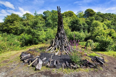 Charcoal sculpture
