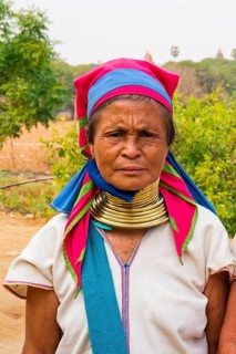 Padaung woman with stretched neck