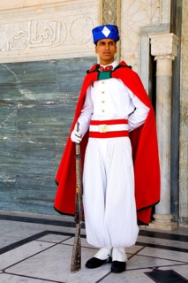 Guard in front of the mausoleum