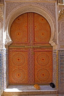 Magnificent portal in the medina