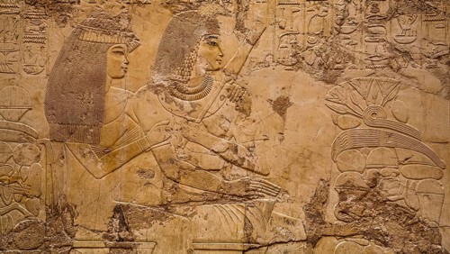 Ramose's brother Amenhotep with woman