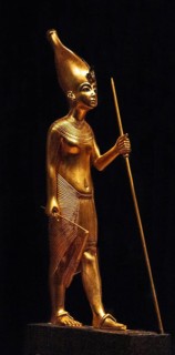 Figure of the king on a leopard