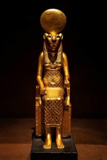 Figure of the Enthroned Goddess Sakhmet
