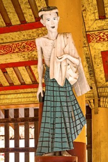 Buddha image as a beggar