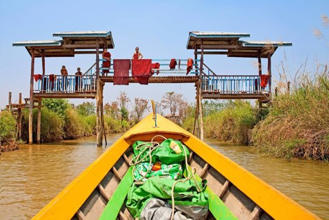 On the banks of the Nam Pilu River