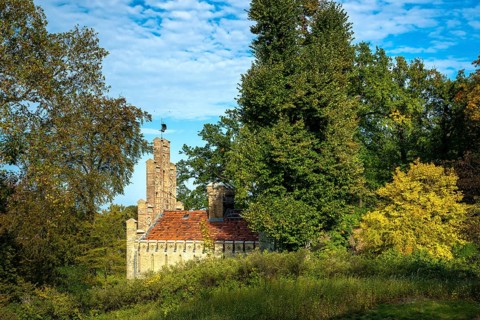 The historic Sailor House in Babelsberg Park