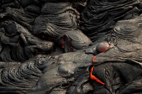 Glowing lava
