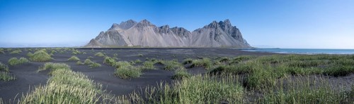 Black lava beach