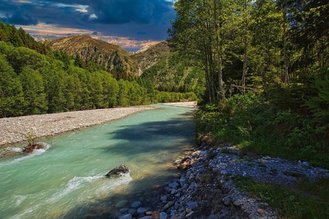 Rhone near Oberwald