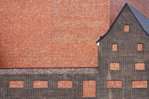 Brick facade