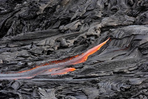Glowing lava