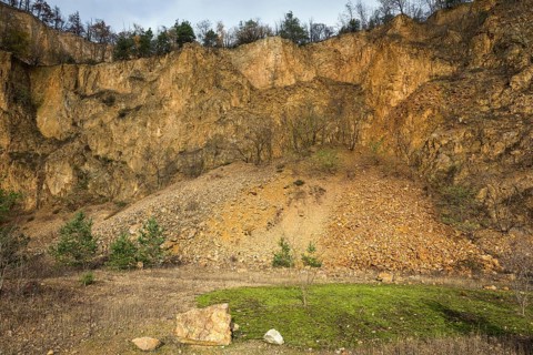 Disused porphyry quarry