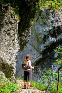 Hikers in the Kaiserklamm