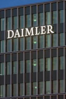 Daimler lettering on building