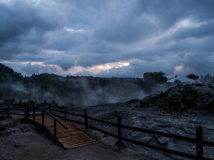 Active geothermal field