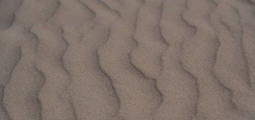 Sand with wave pattern