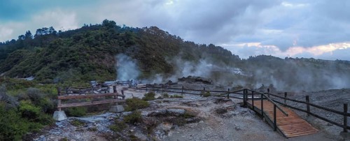 Active geothermal field