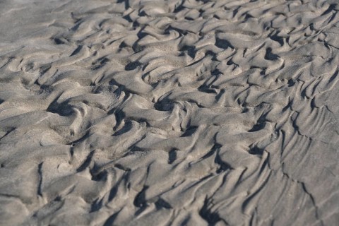 Sand with pattern at low tide