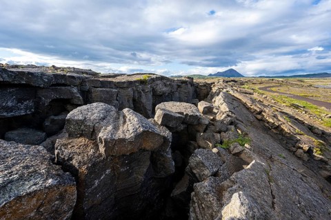 Continental rift between North American and Eurasian Plate