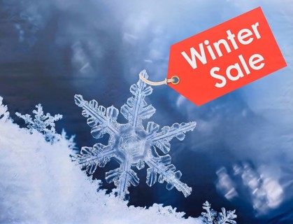 Ice Crystal with a Sticker Winter Sale