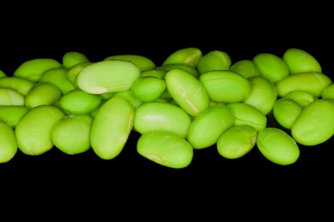 Peeled fresh Japanese edamame beans