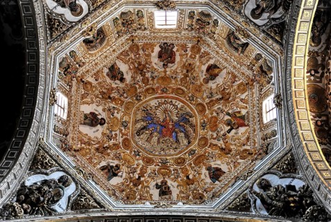 Beautiful interior of the Church of Santo Domingo de Guzman