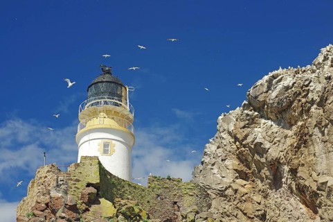 Lighthouse and cliffs