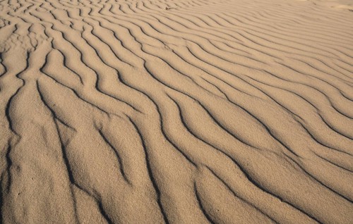 Sand with wave pattern