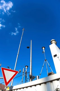 Environmental measurement technology at a busy road junction
