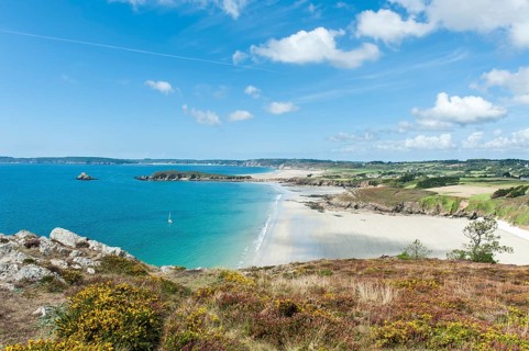 White sandy beach