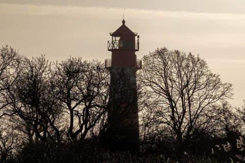 Lighthouse in the backlight