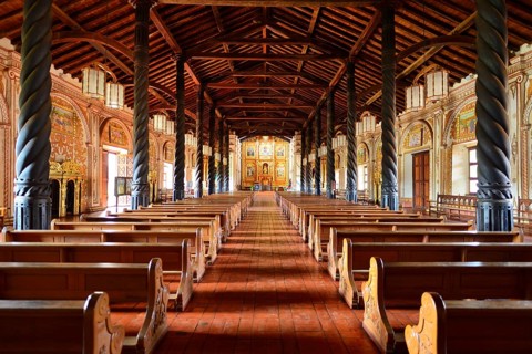 Interior of the Mission Church Catedral Inmaculada