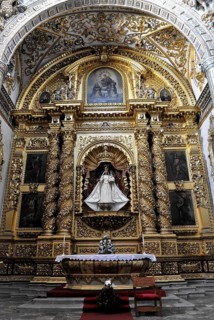 Beautiful interior of the Church of Santo Domingo de Guzman