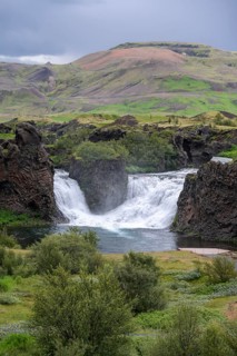 Hjalparfoss Waterfall