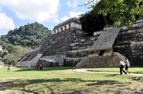 Pre-Columbian Maya site of Palenque
