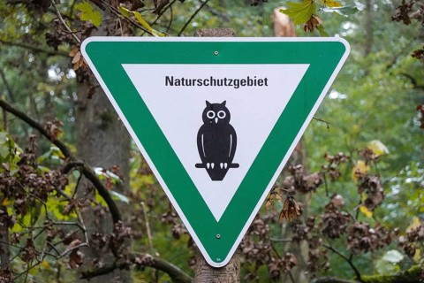 Sign nature reserve