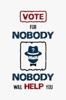 Sarcastic election campaign message