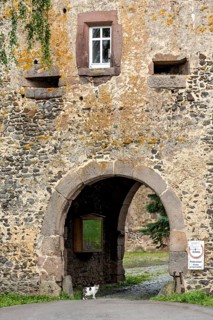 Medieval gate tower of the outer bailey