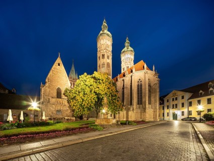Naumburg Cathedral by night