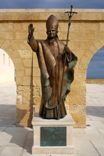 Statue of Benedict XVI Sanctuary of Santa Maria di Leuca