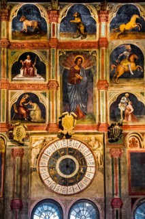 Council Chamber entirely painted with 15th century astrological and religious fresco cycle